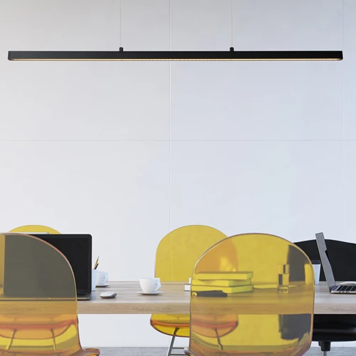 Lucide SIGMA - Hanglamp - LED Dimb. - 1x30W 2700K - Zwart - sfeer 1